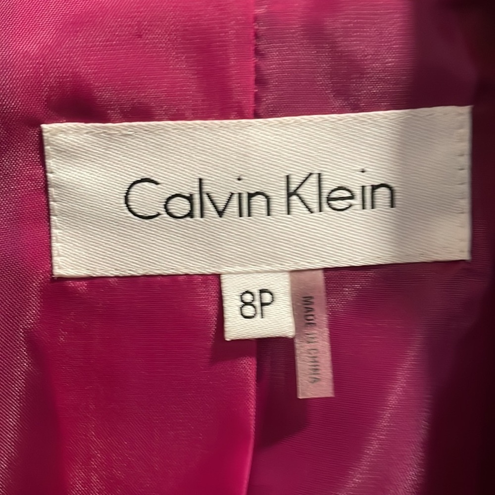 Calvin Klein women’s blazer skirt suit set size 8 petite - Picture 2 of 8